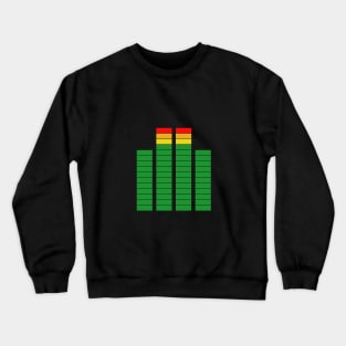 Peak and RMS - Sound Analyzer - Music Production and Engineering Crewneck Sweatshirt